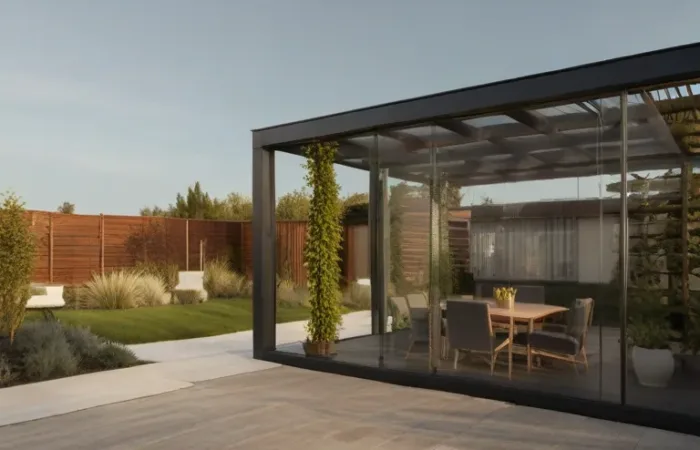 Pergola bioclimatica per casa in ticino