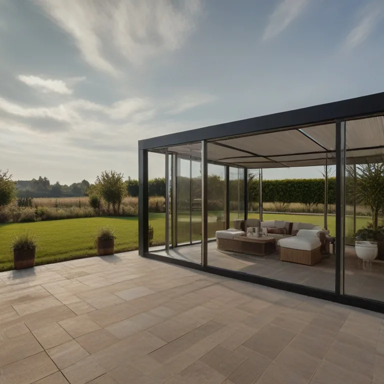 Pergola bioclimatica per villetta in ticino