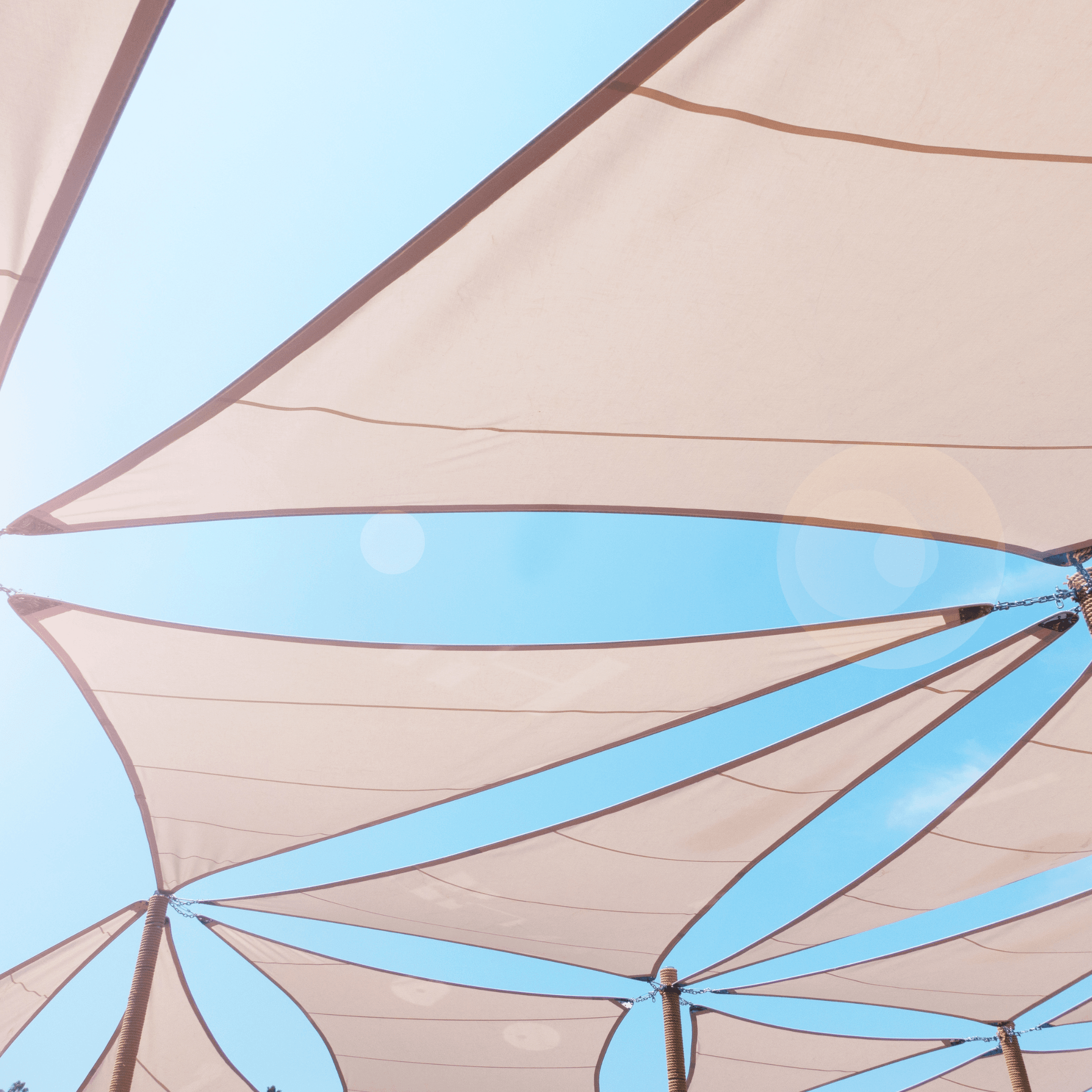 Tenda a vela in Ticino per terrazze
