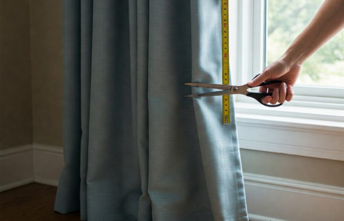come accorciare le tende